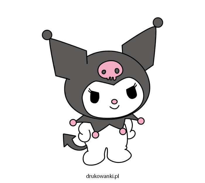 Kuromi kolorowy rysunek
