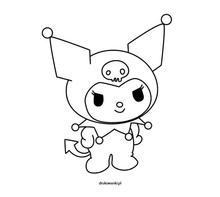 kuromi rysunek kolorowanka