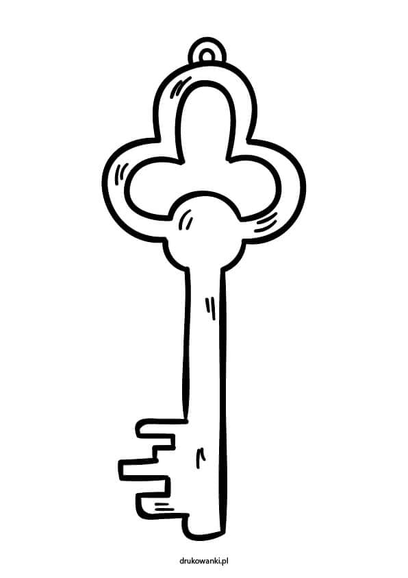 klucz do wróżenia andrzejki kolorowanki