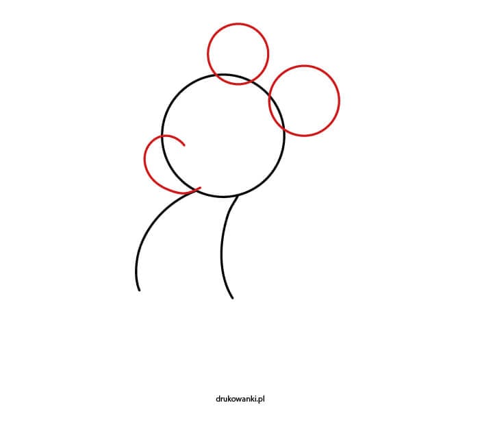 jak narysować Miki instrukcja