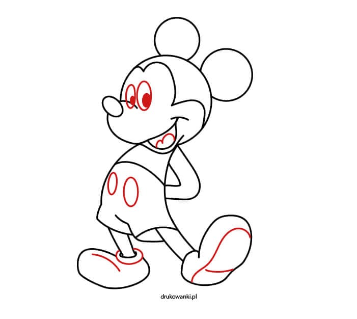 jak narysować myszkę Mickey