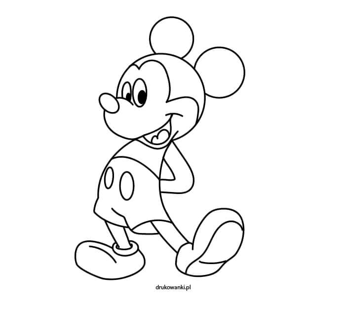 kolorowanka myszka Miki do druku